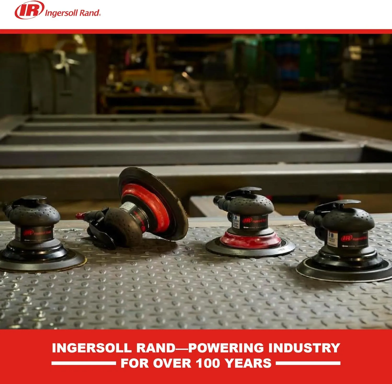 Ingersoll Rand 4151 Random Orbital Air Sander, 3/16" Orbit, 6" Vinyl Pad, 12,000 RPM, 0.2 HP