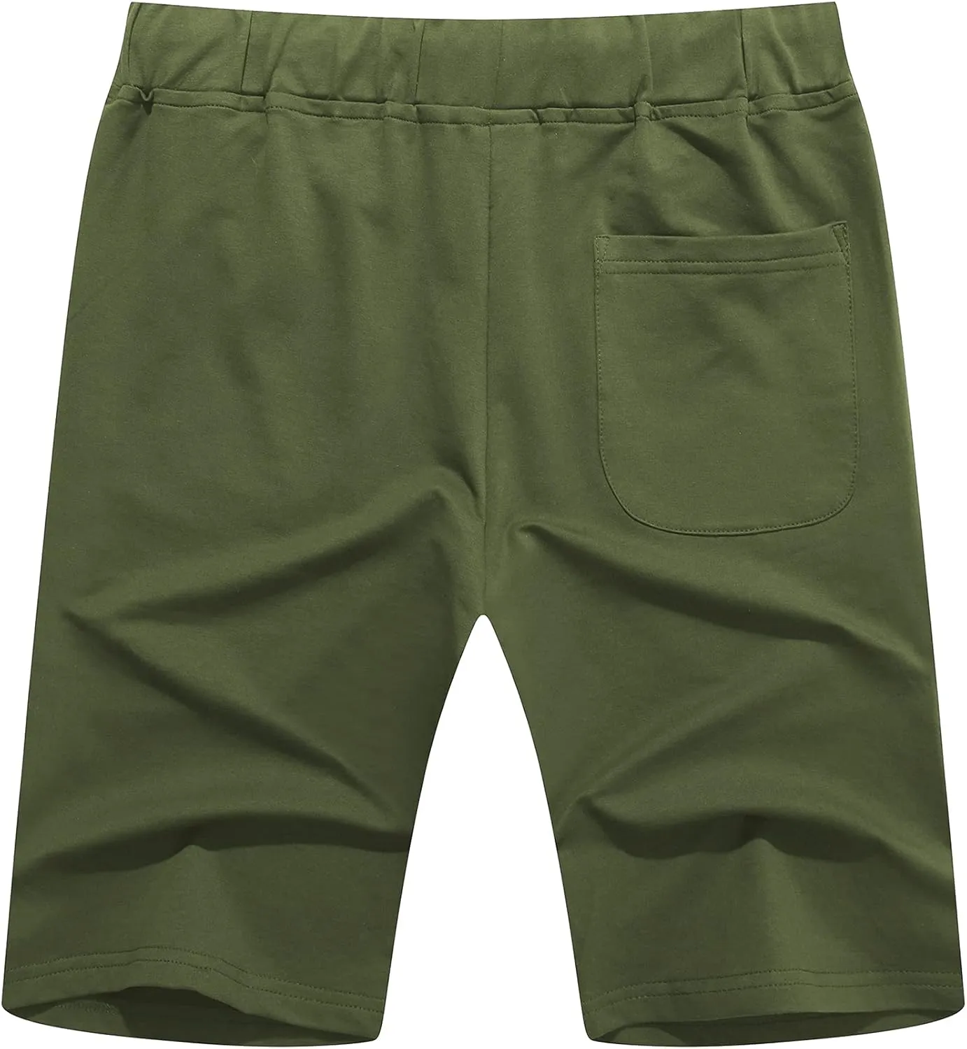 Janmid Men's Casual Shorts Elastic Jogger Gym Active Pocket Shorts