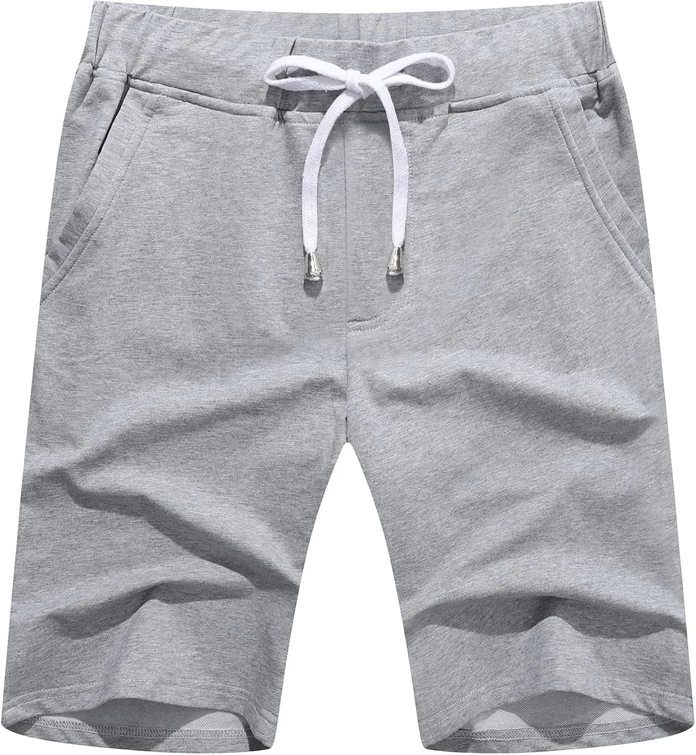 Janmid Men's Casual Shorts Elastic Jogger Gym Active Pocket Shorts