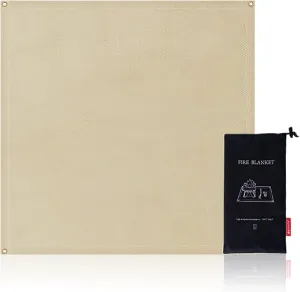 JEELAD Fireproof Mat Fire Pit Ember Mat Fire Blanket Under Grill for Outdoor Grill Firepit Grass Patio Lawn Campsite BBQ Floor