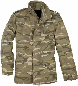 John Rambo Jacket Mens Cotton M65 Coat Jacket | Olive Greene US Army Field Multi Pocket Coat