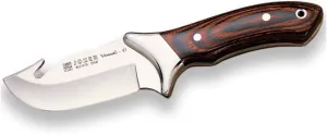Joker Professional Skinning Knife Venado CR05 with Stainless Steel Ferrule, red Wood Handle and 3.54 inches MOVA Blade, Fishing Tool, Hunting, Camping and Hiking.