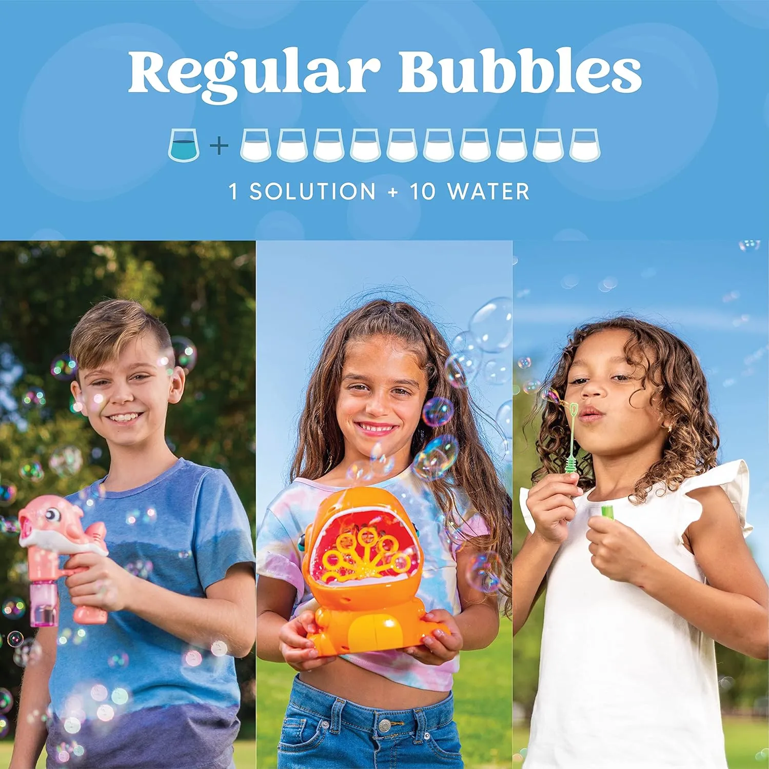 JOYIN 32 OZ Concentrated Bubble Solution (Close to 1L/ up to 2.5 Gallon Refills), Concentrated Solution Refills for Bubble Machine, Wands, Blower, Easter