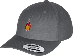 JPAK Fire Curved Bill Snapback Outdoor Cap Firepit Camping