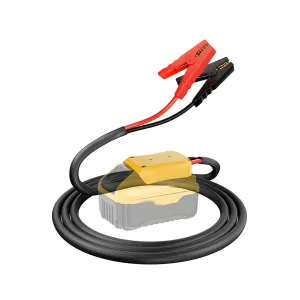 Jumper Cables with Adapter for Dewalt 20V Battery, 2FT 8AWG Portable Battery Dewalt Jumper Starter Automotive Booster Cables Power for Car Jump Starting Using Tool