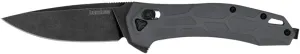 Kershaw Covalent Pocket Knife, DuraLock Lock, KVT Opening Mechanism with Drop Point Blade, Mid Size Everyday Carry with D2 Steel, Pocketclip,Gray