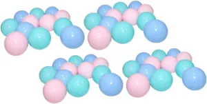 KESYOO 100pcs Crush Ocean Balls for Play Balls for Group Play Color Recognition Includes Mesh Storage Bag