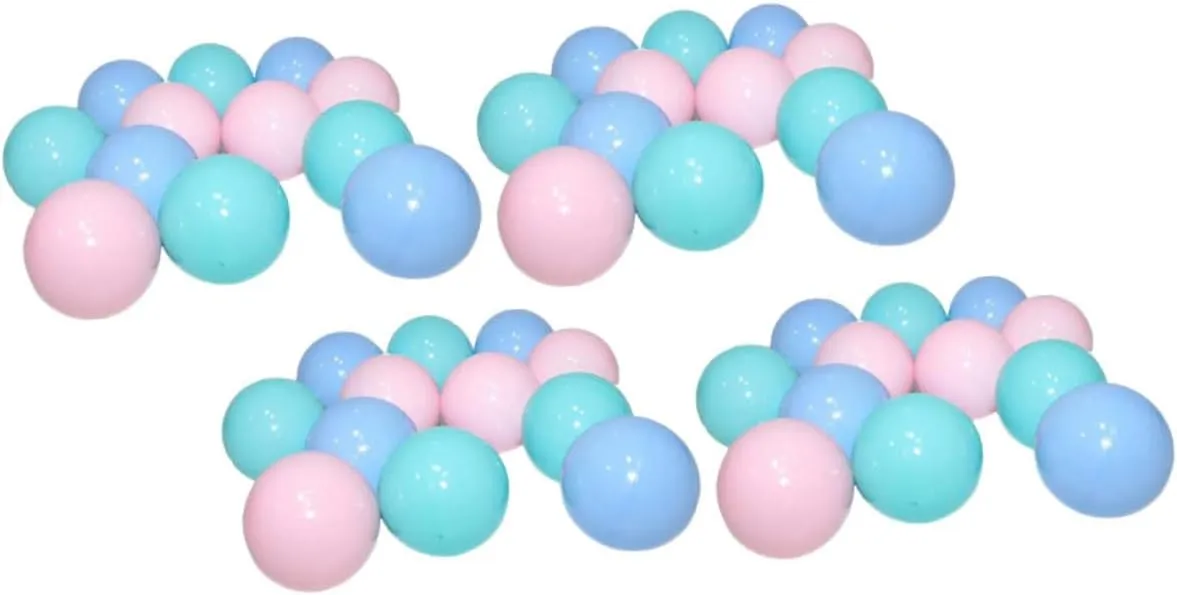 KESYOO 100pcs Crush Ocean Balls for Play Balls for Group Play Color Recognition Includes Mesh Storage Bag