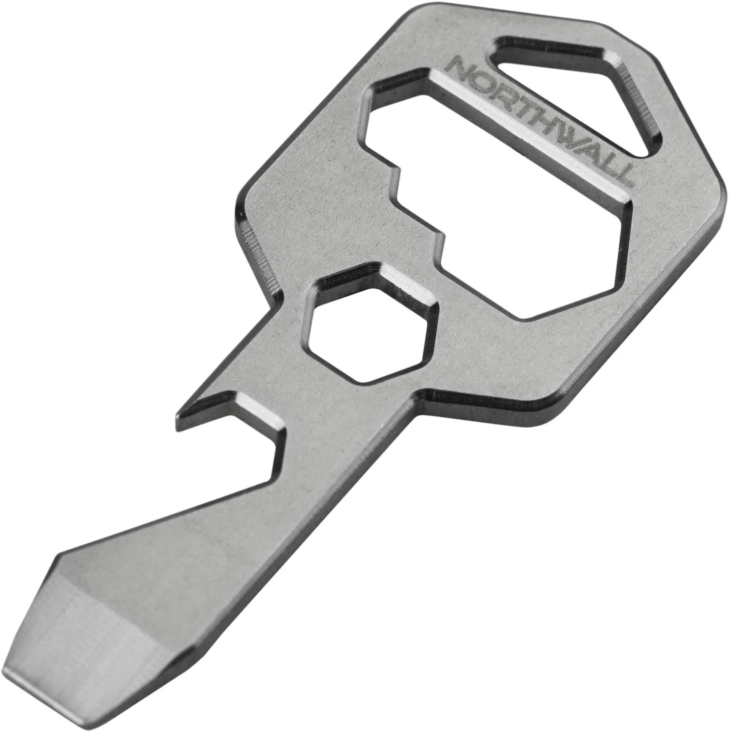 Keychain Multi-Tool 100% Titanium - Edc Survival Tactical Gear - 10 Tools in 1 [Bottle Opener, Wrench, Screw Driver, Key Clip, etc.] Universal Everyday Carry Pocket and Backpack Tool