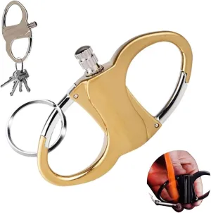 Keychain Multifunctional Soft Flame Old Style Match Kerosene Lighter Outdoor Camping Hiking Candle Travel(Gold)
