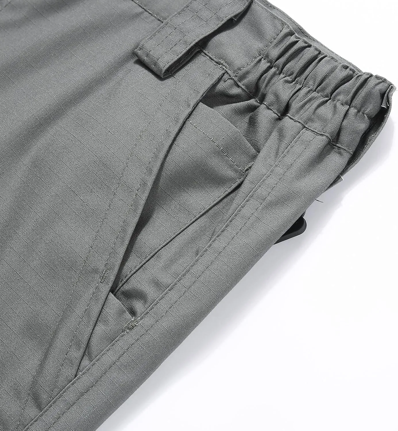Khaki Shorts Men Fashion Outdoor Cotton Cargo Shorts Multi Pocket Buckle Zipper Tooling Short Trendy Clothes 2023