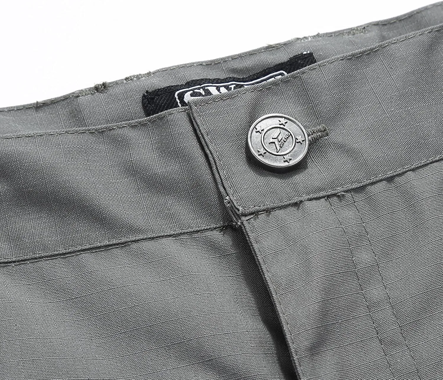 Khaki Shorts Men Fashion Outdoor Cotton Cargo Shorts Multi Pocket Buckle Zipper Tooling Short Trendy Clothes 2023