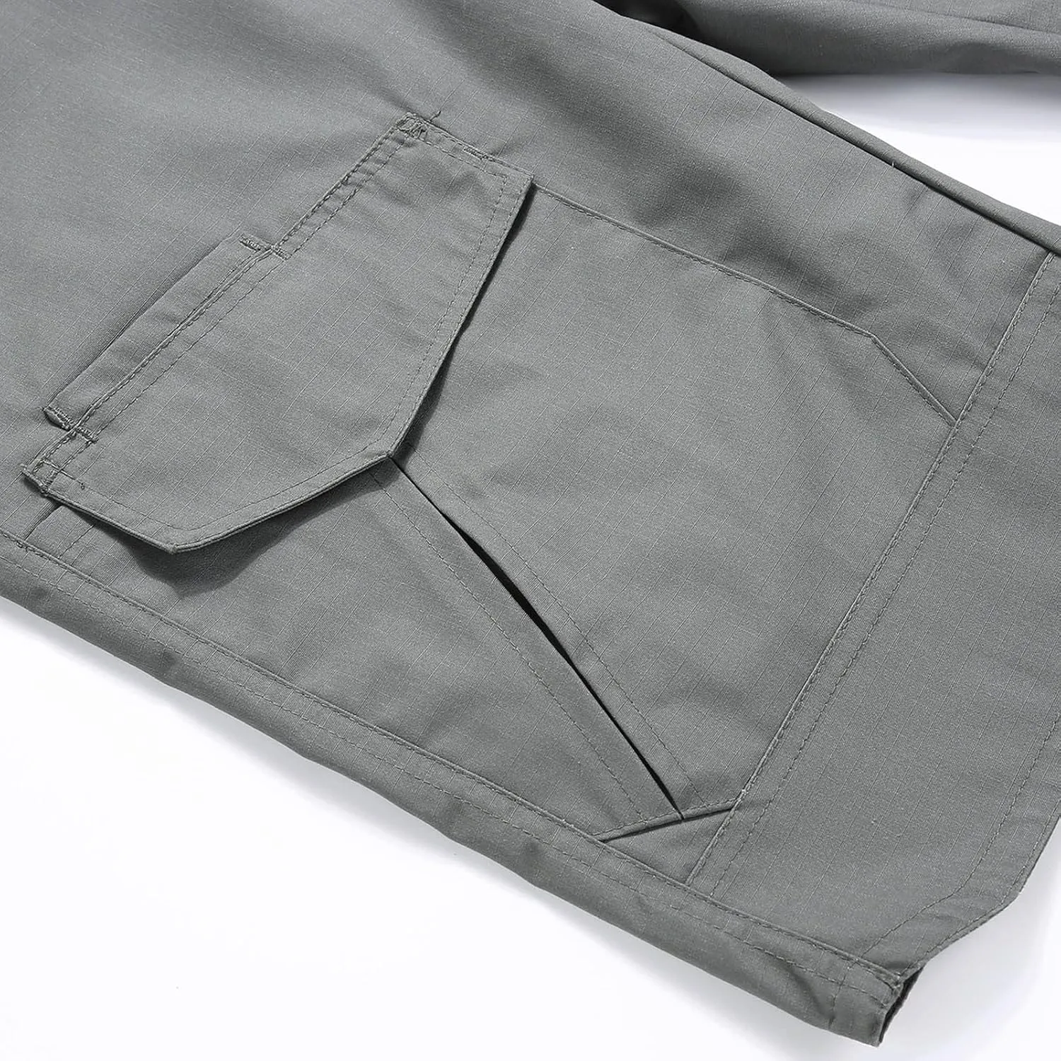 Khaki Shorts Men Fashion Outdoor Cotton Cargo Shorts Multi Pocket Buckle Zipper Tooling Short Trendy Clothes 2023