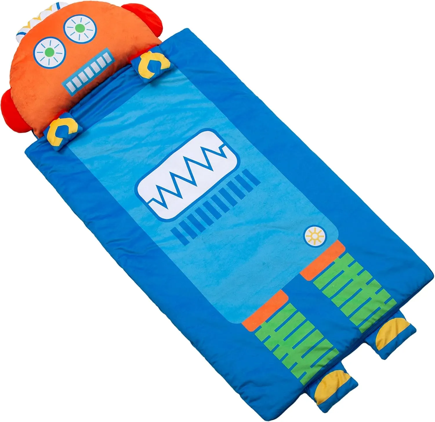 Kid's Nap Buddies Character Preschool Nap Mat, Toddler Sleeping Bag with Pillow for Daycare, Ages 3 