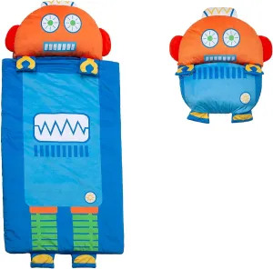 Kid's Nap Buddies Character Preschool Nap Mat, Toddler Sleeping Bag with Pillow for Daycare, Ages 3 