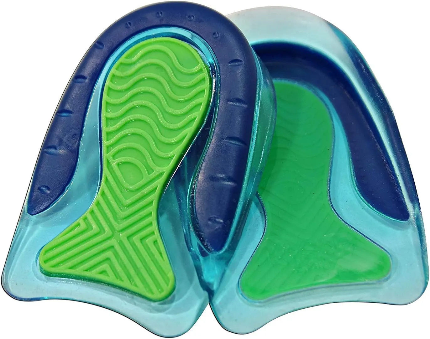 KidSole Sport Traction Shock Absorbing Lightweight Gel Heel Cups for Kid's with Sensitive Heels, Heel Spurs, Plantar Fasciitis, or Ankle Pain (2 Pairs, 4 Single Heelcups) (Kid's Size 3-7)