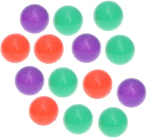 Kisangel 200PCS Crush Ocean Balls for Educational Bath Mixed Color Mesh Bag for Ball Pits Playhouses and Pools