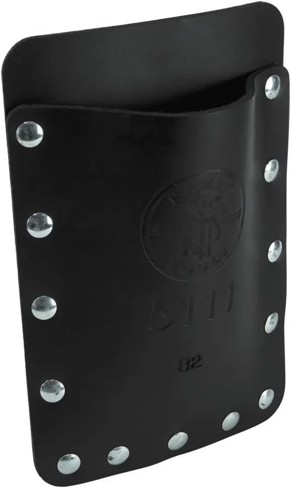 Klein Tools 5111 Single-Pocket Tool Pouch with Leather Construction, Great for Small Tools, Electrician Tool Pouch and Pocket Protector