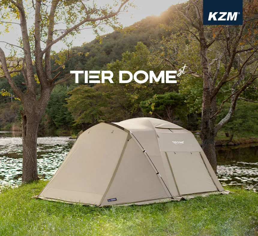 KZM Tier Dome GT Cream 3-4 person tent