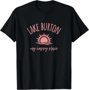 Lake Burton GA My Happy Place Boating Fishing Camping T-Shirt