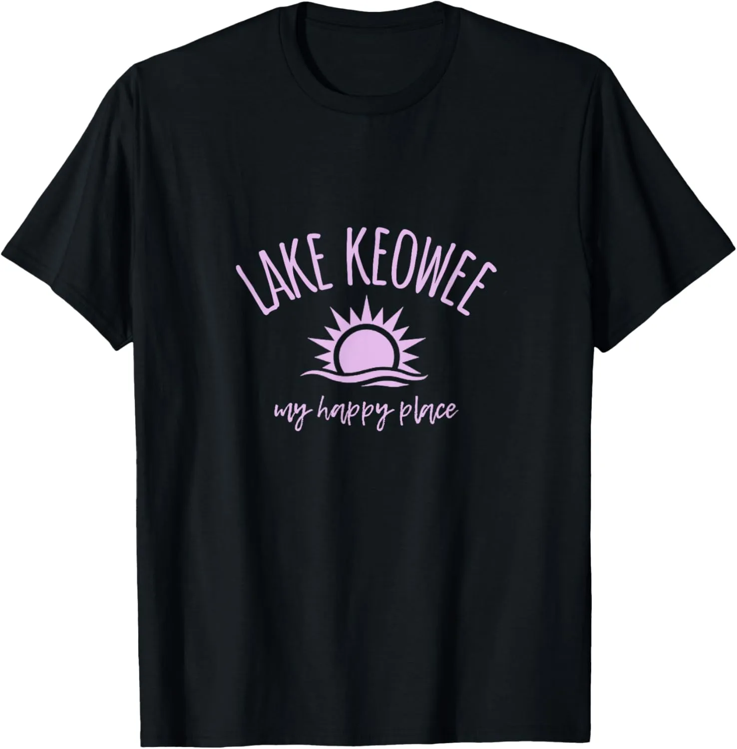 Lake Keowee My Happy Place SC Boating Fishing Camping T-Shirt