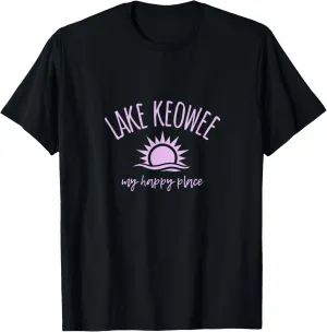 Lake Keowee My Happy Place SC Boating Fishing Camping T-Shirt