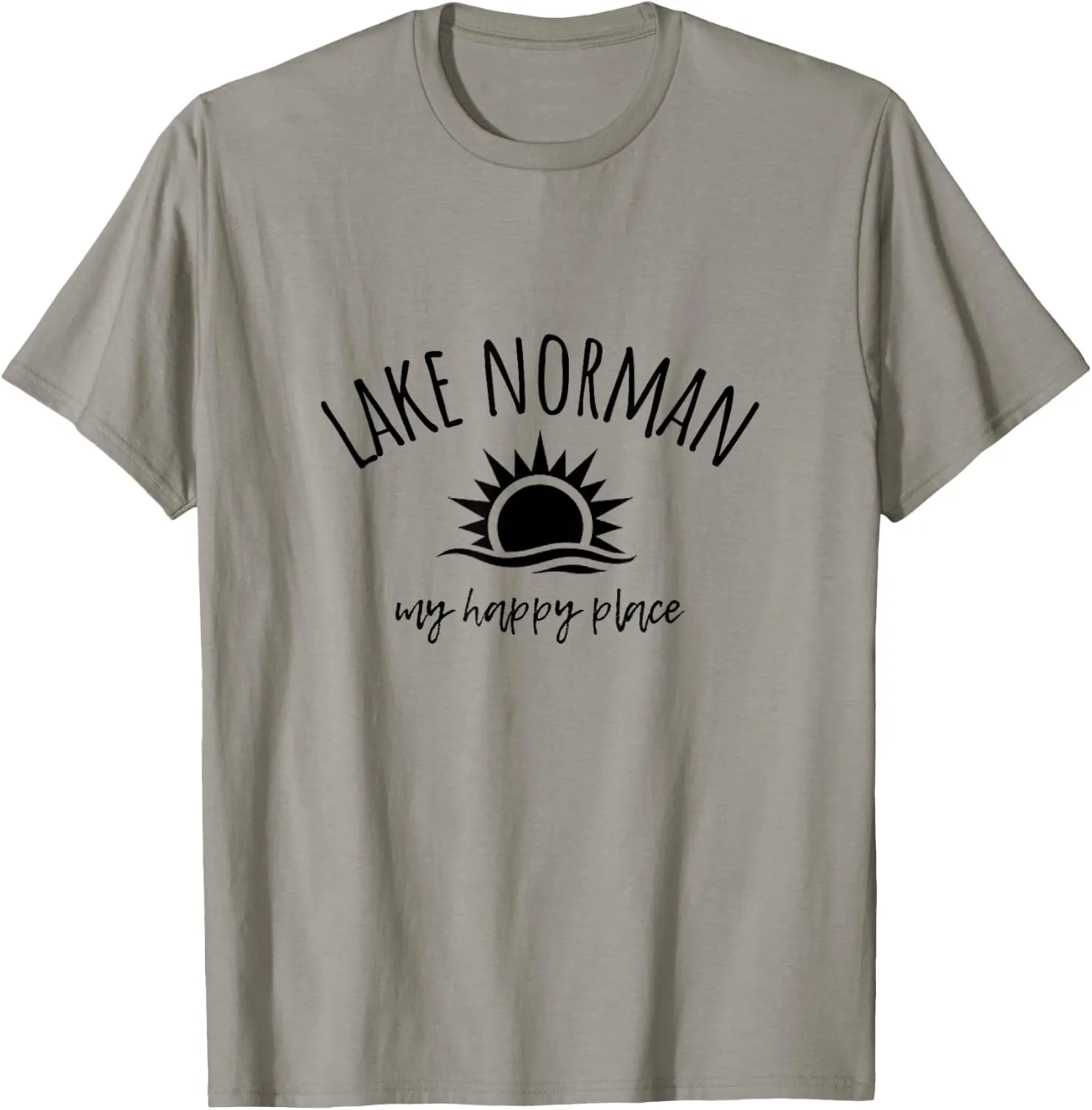 Lake Norman My Happy Place NC Boating Fishing Camping T-Shirt