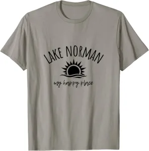 Lake Norman My Happy Place NC Boating Fishing Camping T-Shirt