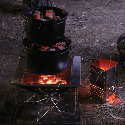 LARGE Quokka II folding Camping Fire pit - QUALITY BBQ