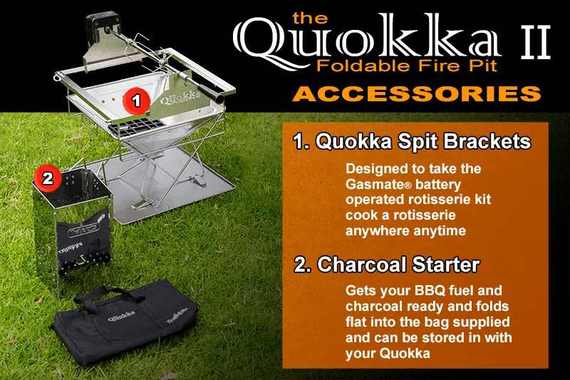 LARGE Quokka II folding Camping Fire pit - QUALITY BBQ