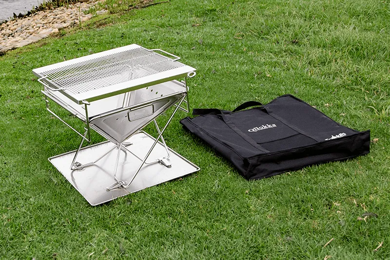 LARGE Quokka II folding Camping Fire pit - QUALITY BBQ