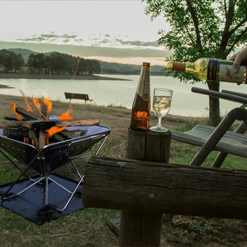 LARGE Quokka II folding Camping Fire pit - QUALITY BBQ