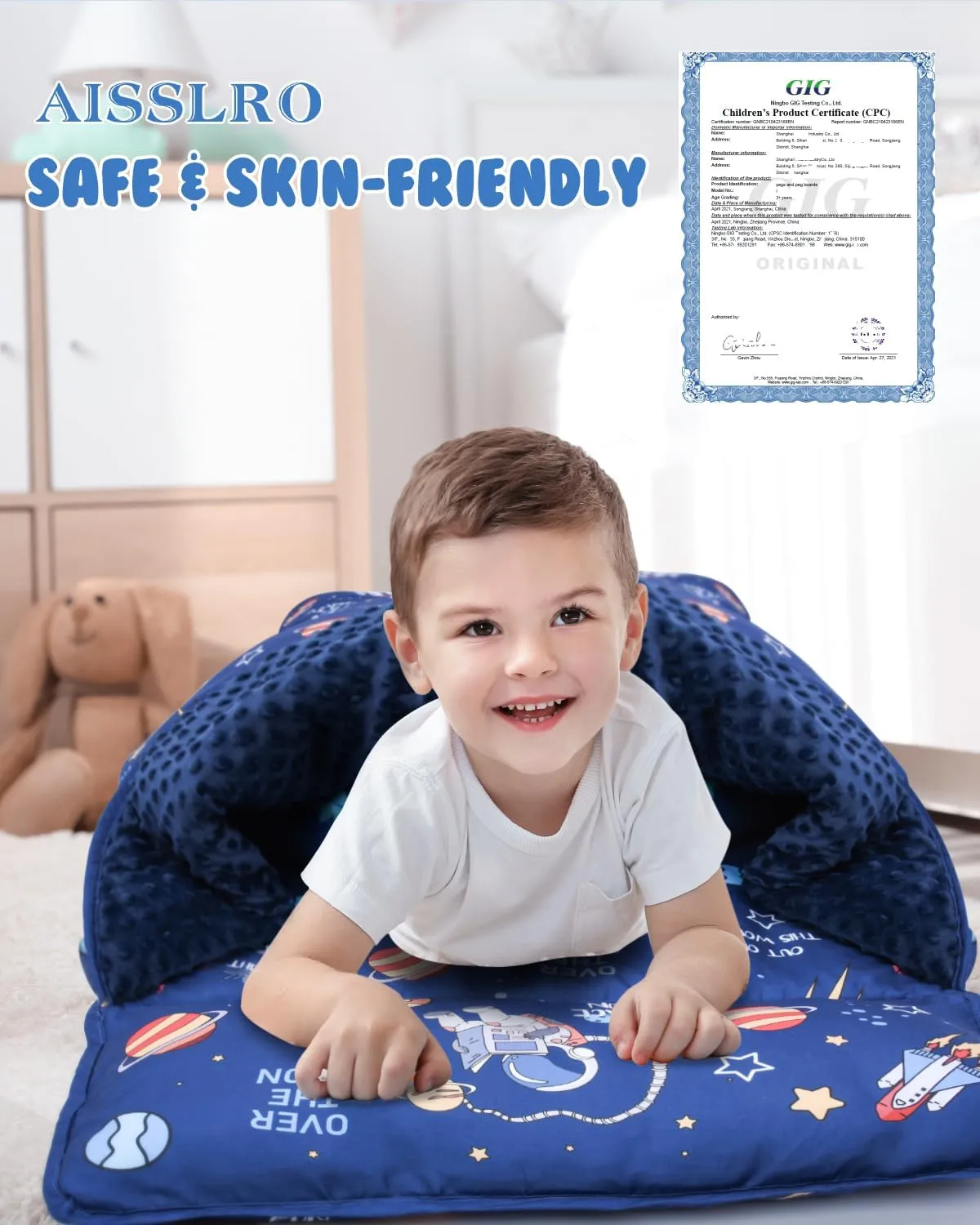 Largest Toddler Nap Mat with Pillow & Blanket, 55.1''x 23'' Soft Toddler Sleeping Mat Roll Up Portable Nap Mats for Preschool, Daycare Kids Nap Mat, Slumber Bags for Boys Girls