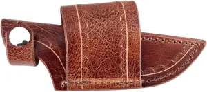 Leather Sheath for Old Timer Sharpfinger 152ot 7.1in Full Tang Skinner with 3.3in Small Clip Point Blade,Right or Left-Hand Side Horizontal Holster, Sheath ONLY, Antique Brown