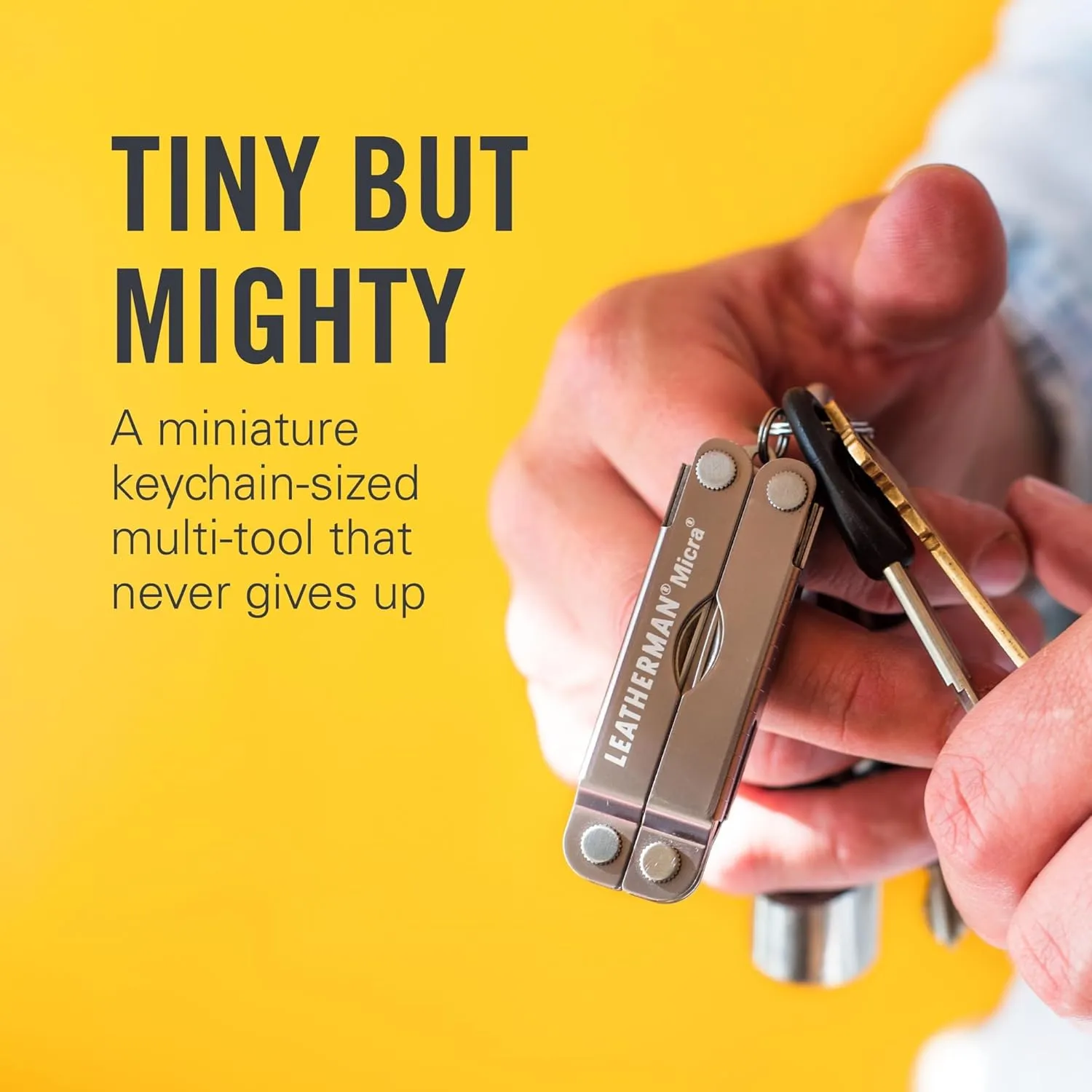 LEATHERMAN, Micra, Keychain Multi-tool with Grooming Tools, Mini Pocketknife for Everyday Carry (EDC), Hobbies & Outdoors, Built in the USA, Slate