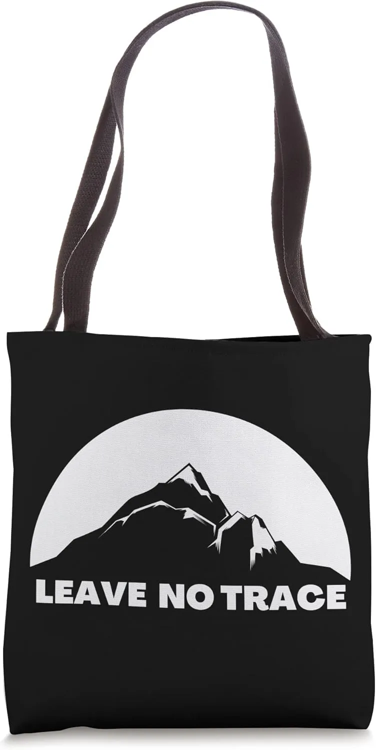 Leave No Trace Hills Mountains Tote Bag