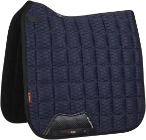 LeMieux Dressage Carbon Mesh Square Saddle Pad - English Saddle Pads for Horses - Equestrian Riding Equipment and Accessories (Navy - Large)