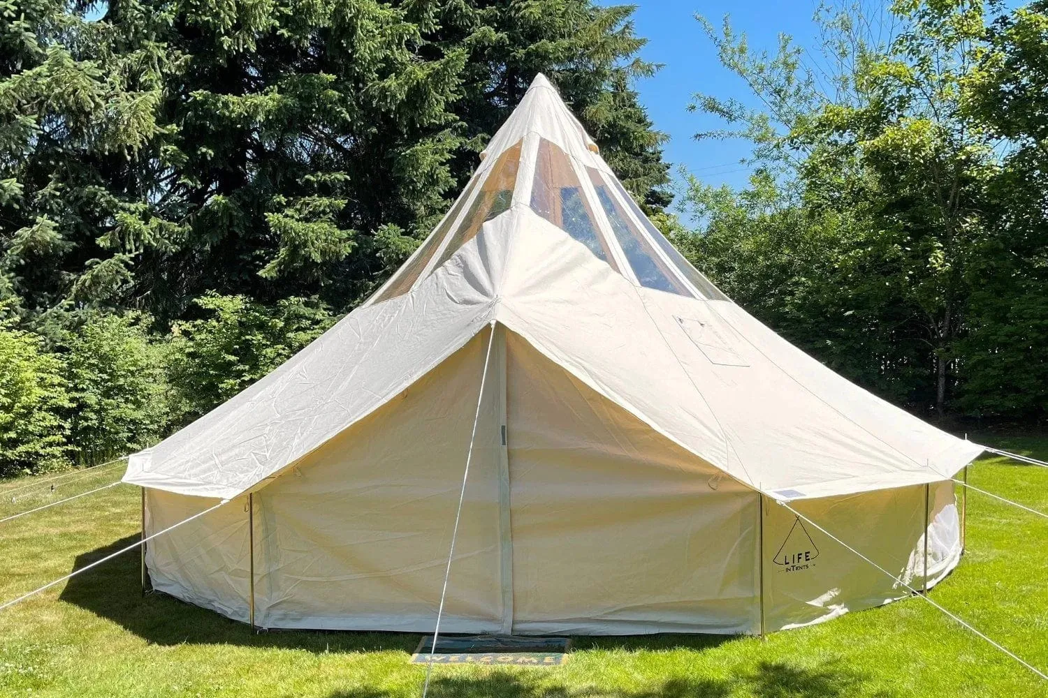 Life inTents Stella™ Stargazing 360 View Canvas Bell Tent 20' (6 Meters)