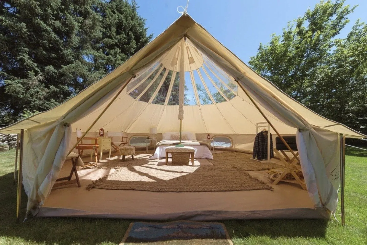 Life inTents Stella™ Stargazing 360 View Canvas Bell Tent 20' (6 Meters)
