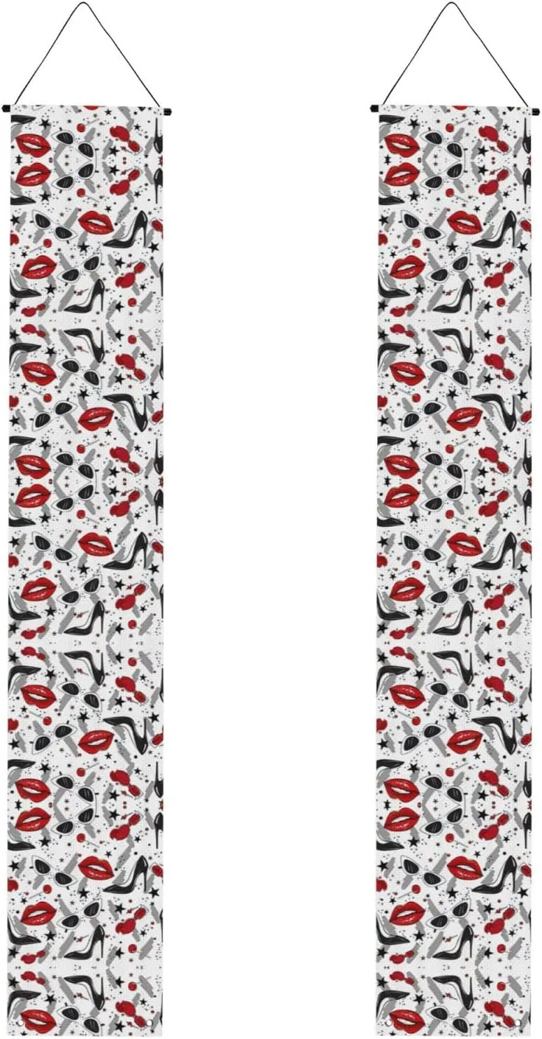 Lips High Heels Graduation Decorations, Graduation Banner Class, For Door Hanging