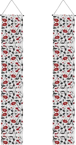 Lips High Heels Graduation Decorations, Graduation Banner Class, For Door Hanging
