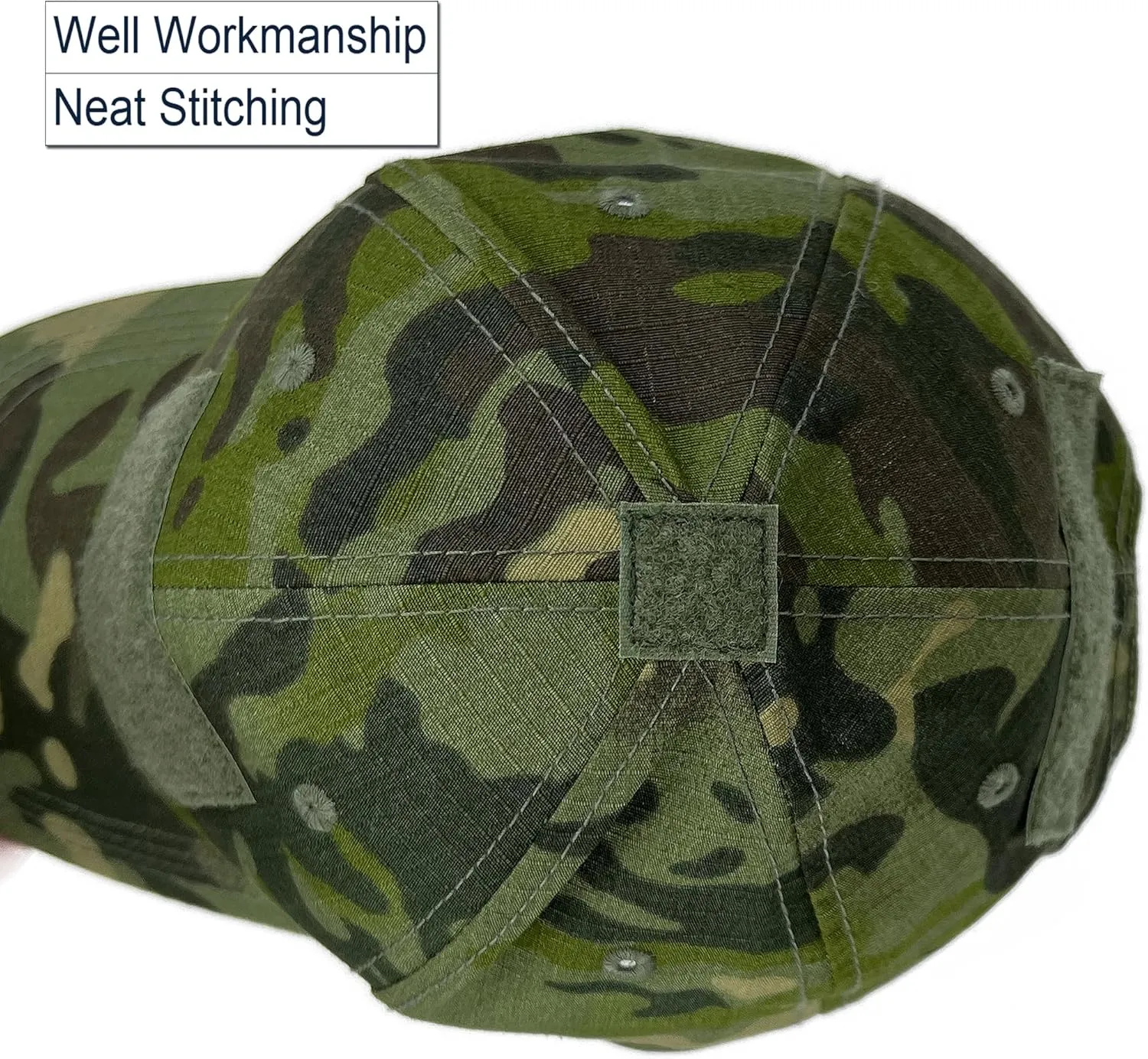 Loneshark Tactical Military Mens Camo Baseball Hat with American Flag Skull Patch Patriotic Operator Camouflage Cap for Women
