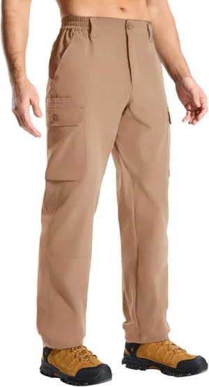 LOOGU Camo Hunting Pants for Men Water-Resistant Quiet & Matte Turkey Hunting Camo Pants for Men with 6 Pockets