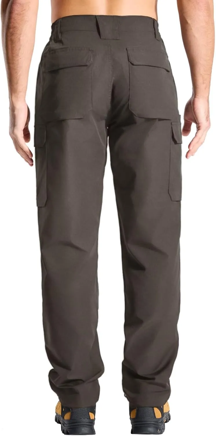 LOOGU Camo Hunting Pants for Men Water-Resistant Quiet & Matte Turkey Hunting Camo Pants for Men with 6 Pockets