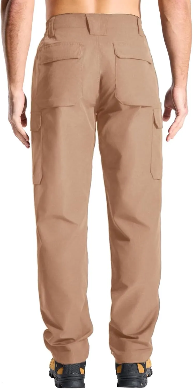 LOOGU Camo Hunting Pants for Men Water-Resistant Quiet & Matte Turkey Hunting Camo Pants for Men with 6 Pockets