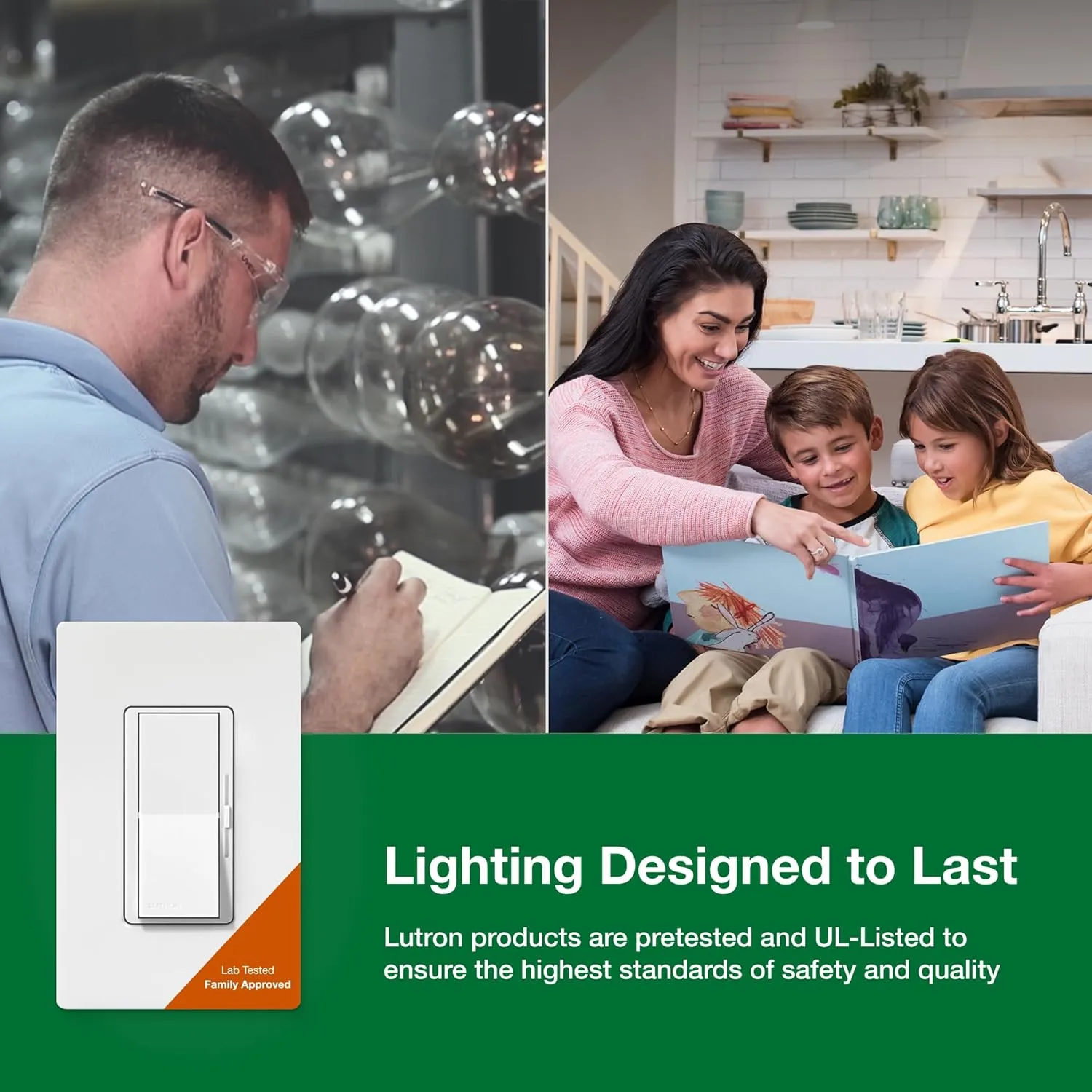 Lutron Diva LED  Dimmer Switch for Dimmable LED, Halogen and Incandescent Bulbs, 150 Watt, Single-Pole or 3-Way, DVCL-153P-GR, Gray