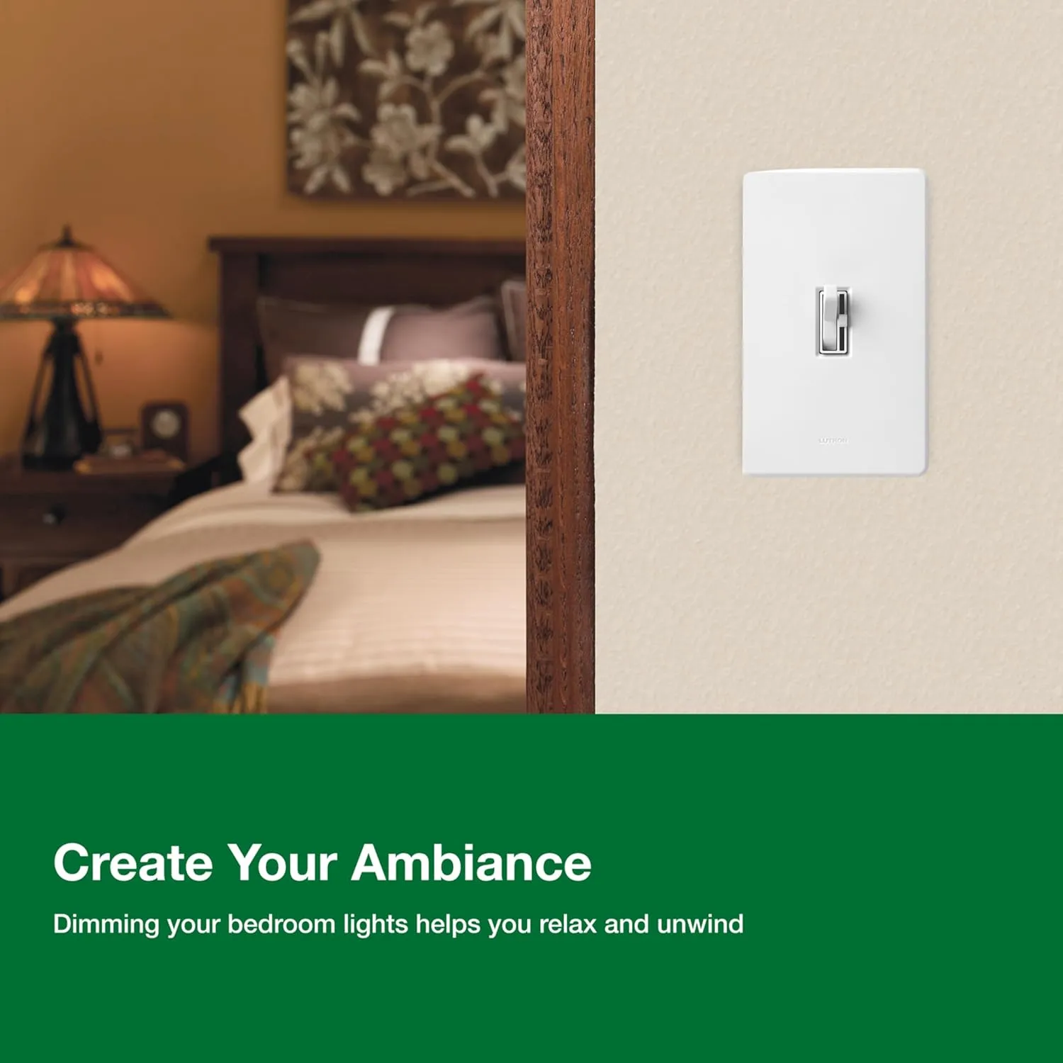 Lutron Toggler LED  Dimmer Switch for Dimmable LED, Halogen and Incandescent Bulbs, 150 Watt, Single-Pole or 3-Way, TGCL-153PH-WH, White