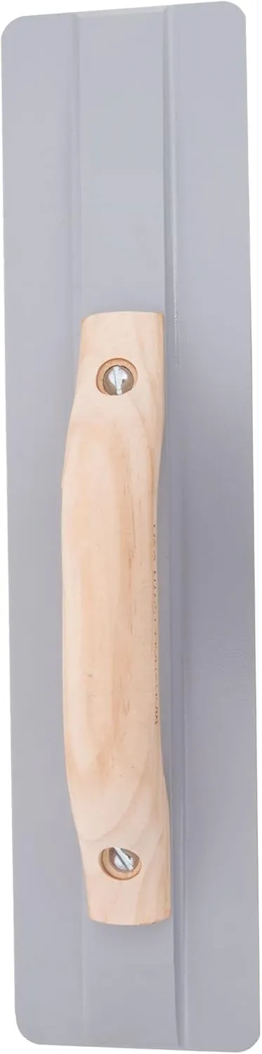 MARSHALLTOWN’s “The Hog” Magnesium Hand Float, 20 X 3-3/4 Inch, Wider Blade, Wood Handle, Covers More Surface Area, Air Entrained Concrete, Made in USA, 740
