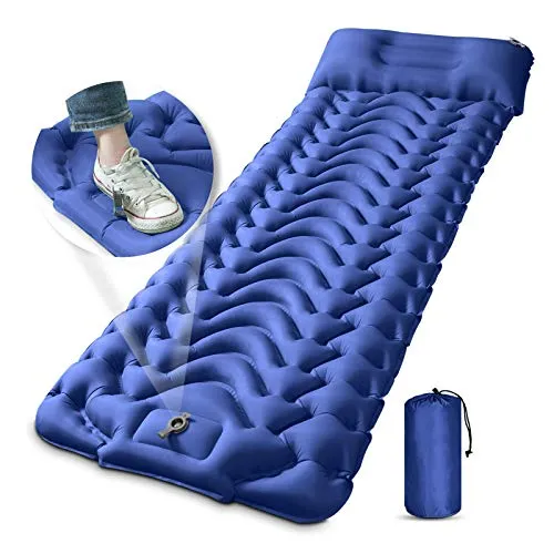 MEETPEAK Extra Thickness 4 Inch Inflatable Camping Sleeping Mat