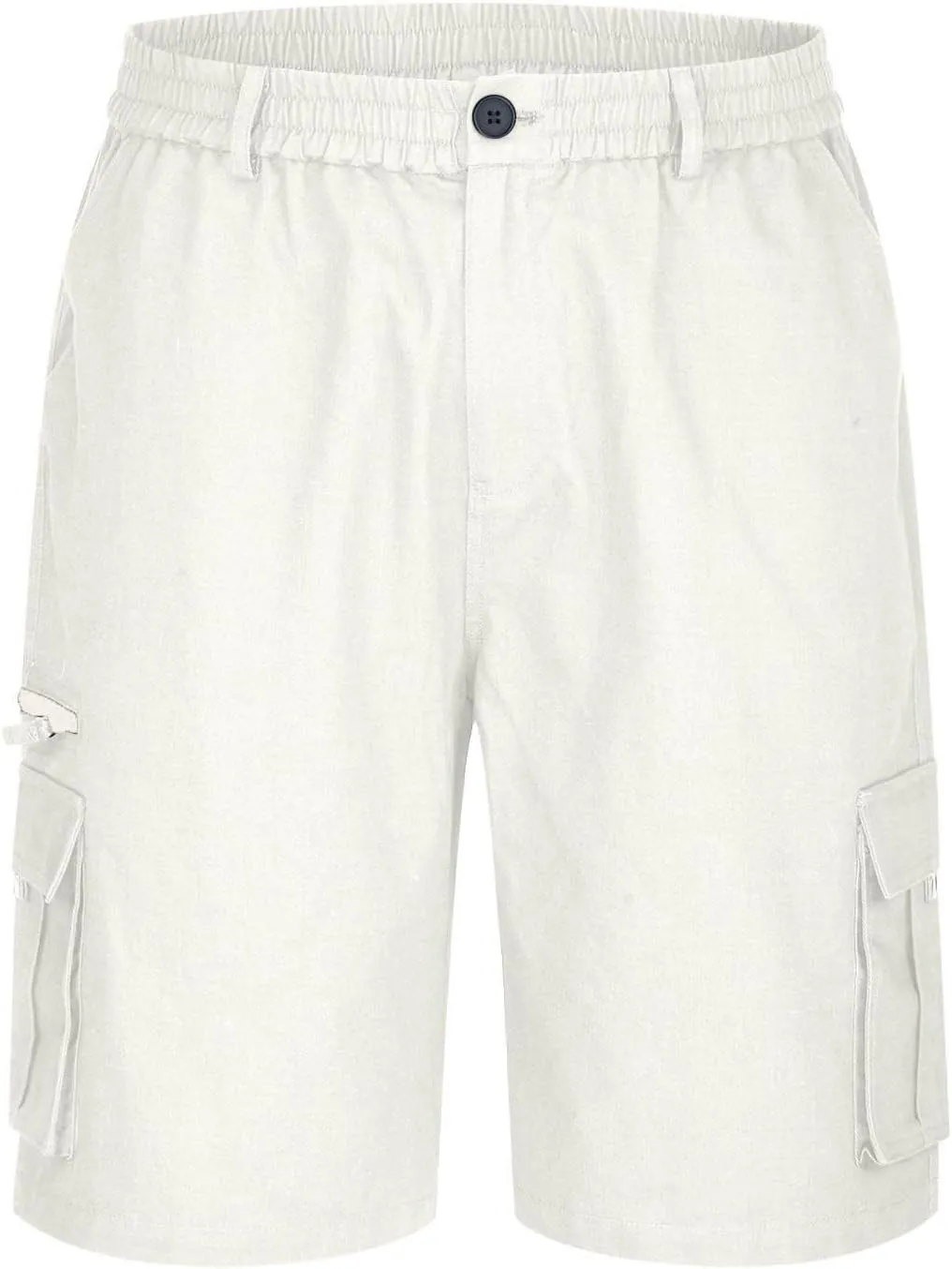 Men Shorts Casual Cargo Shorts Elastic Waist Multi Pocket Tooling Shorts Outdoor Fashion Regular Fit Athletic Shorts